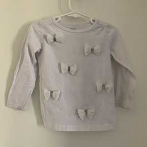 Girls semi-dressy top with bows